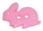 Preview: Kids button as a rabbit in pink 18 mm 0,71 inch